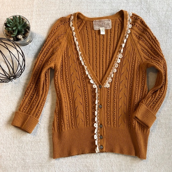 Anthropologie Sweaters - Nick&Mo// Knit V-neck Cardigan